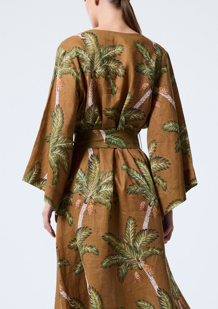 Date Palm Midi Elbise