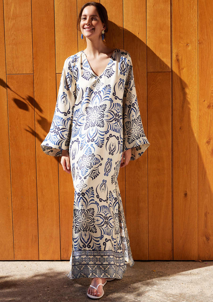 Bergamot Uzun Kaftan - Bordo