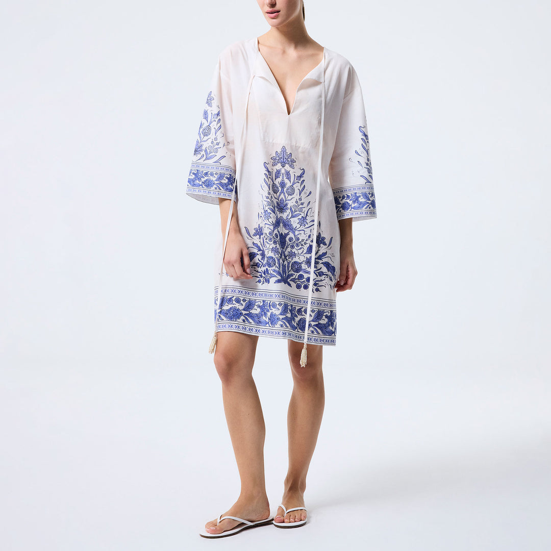 Nergis Short Tunic - Dark Blue
