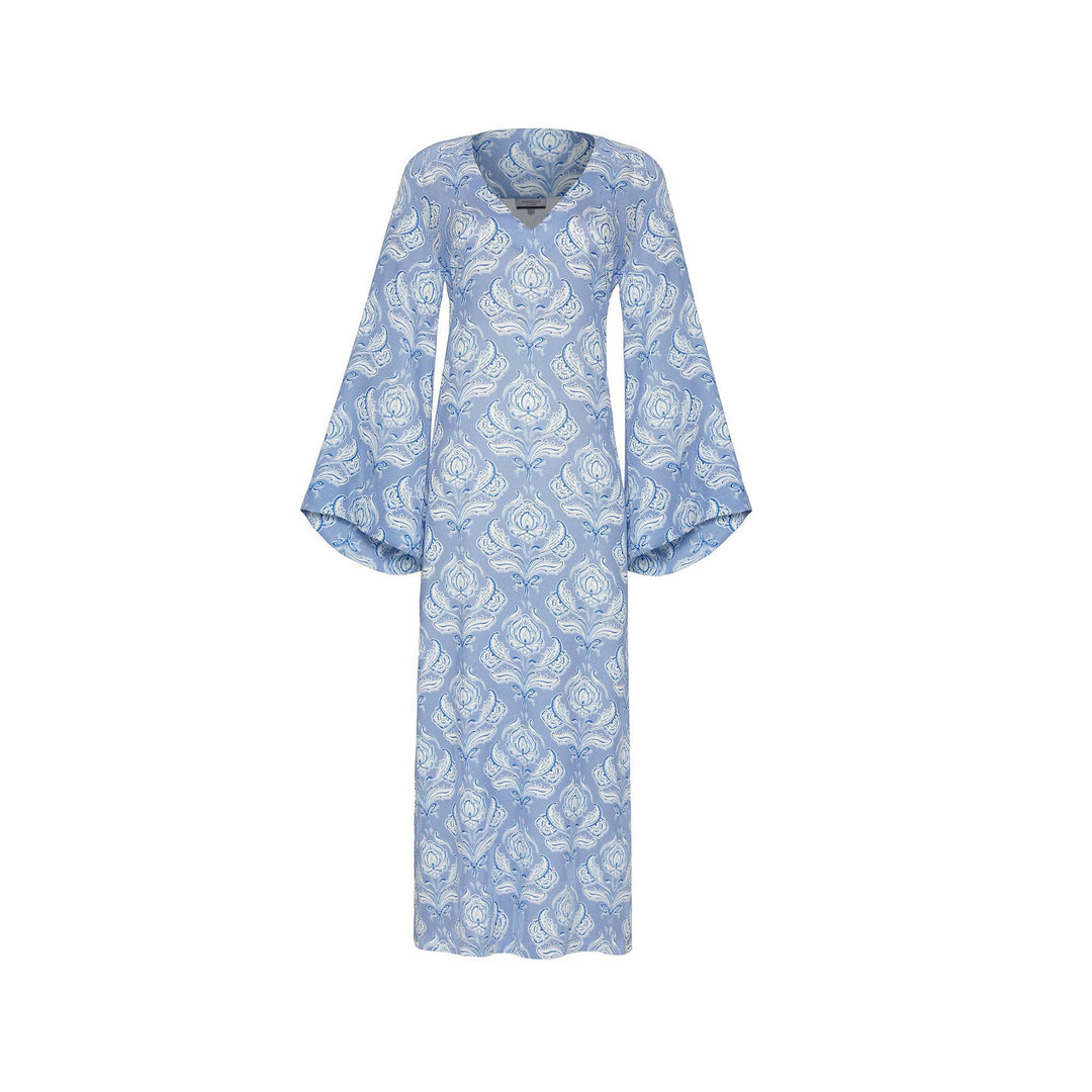 Lotus Uzun Kaftan - Mavi