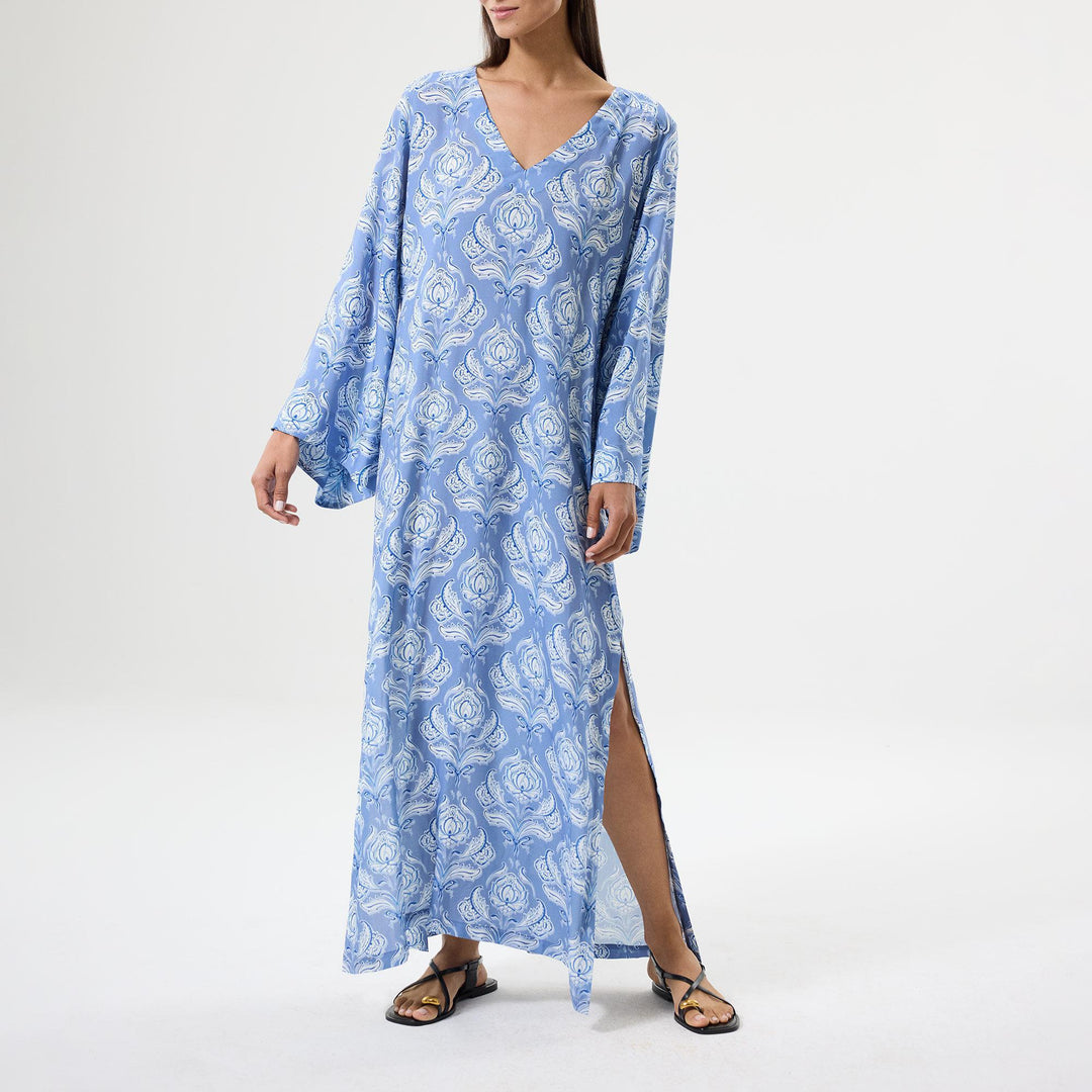 Lotus Uzun Kaftan - Mavi