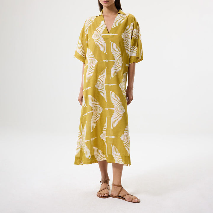 Wings Midi Kaftan - Yeşil