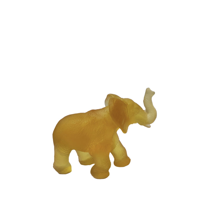 Baby Quanza Elephant Sculpture – Amber