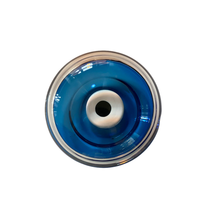 Evil Eye Glass Ornament – Blue