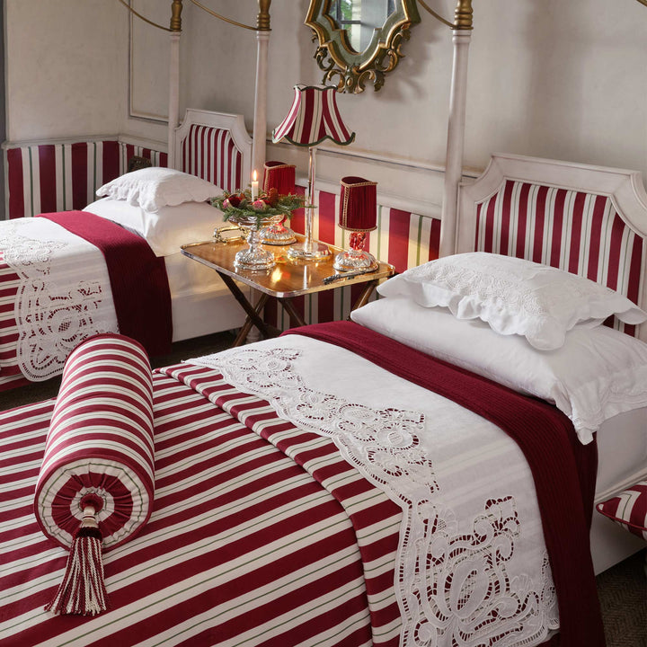 Seferî Ottoman Stripe Kapitone Yatak Örtüsü