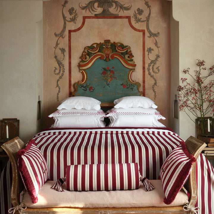 Seferî Ottoman Stripe Kapitone Yatak Örtüsü