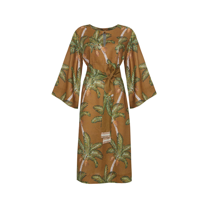 Date Palm Midi Elbise
