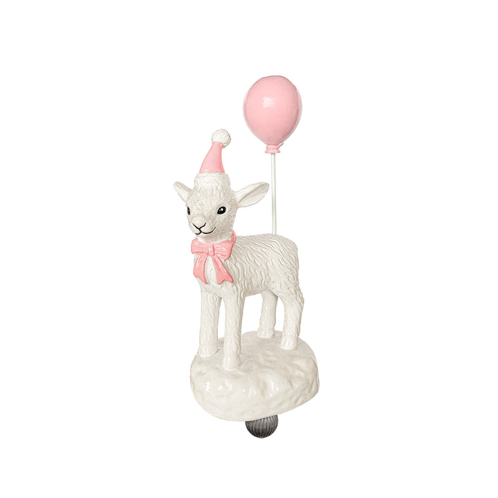 Seferî Storyteller Tabak Süsü - Joyful Lambs - Pembe Balon - 4'lü