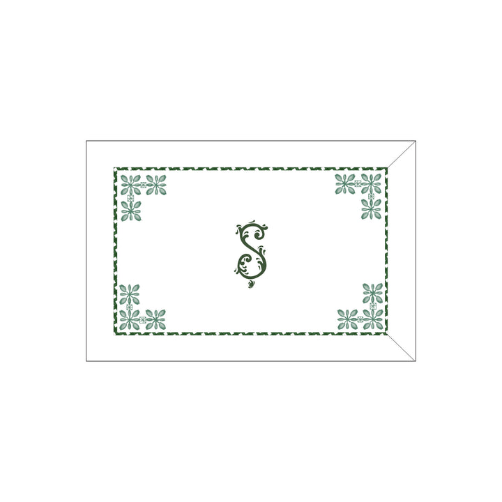 Seferî Flower Garden Boudoir Sham - Green