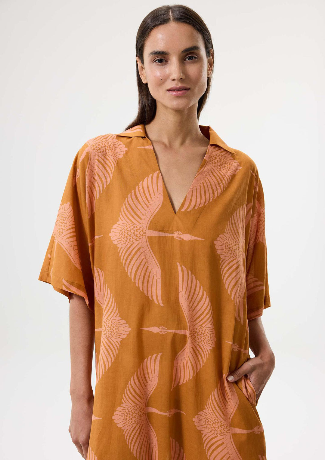 Wings Midi Kaftan - Tarçın