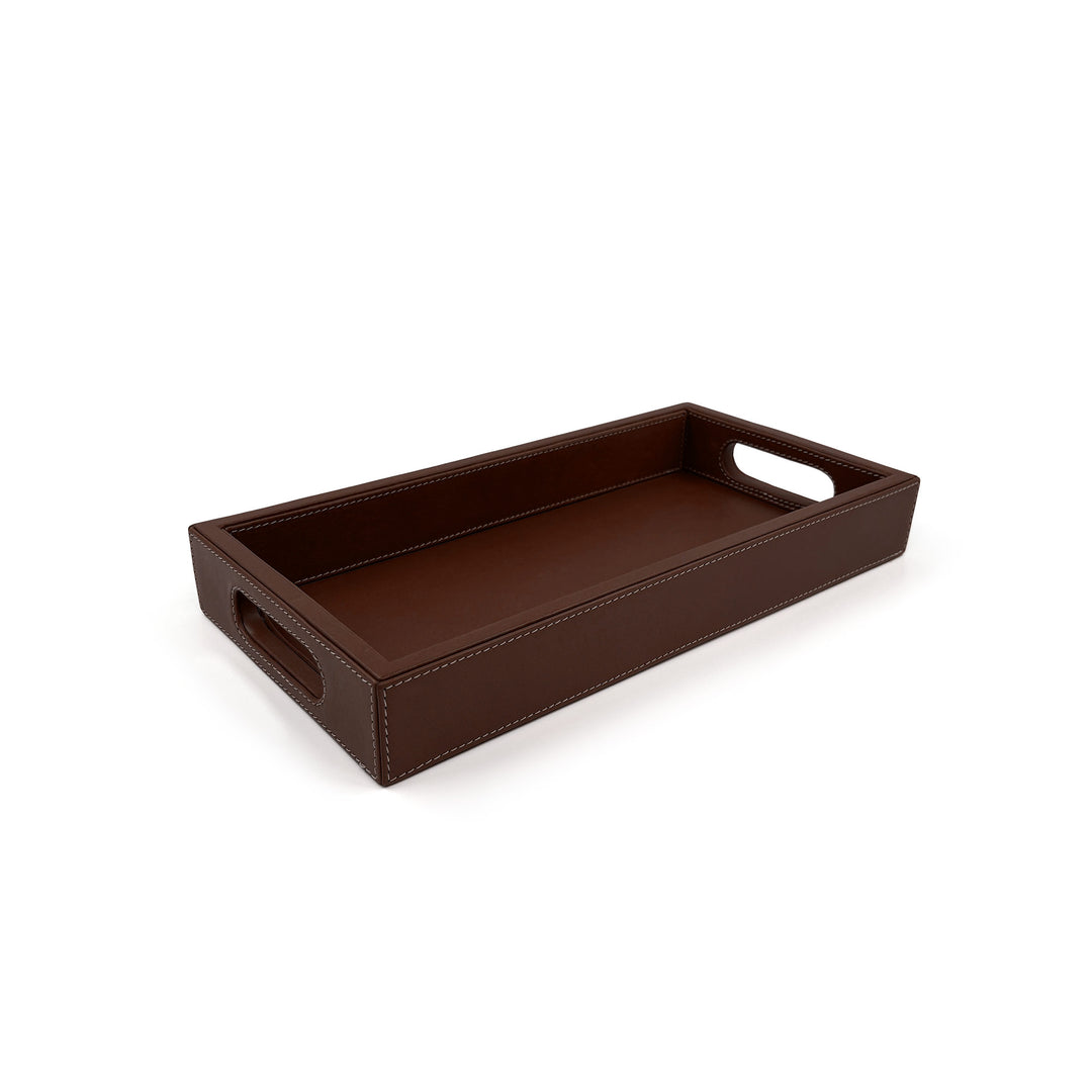 Leather Tray - Dark Brown
