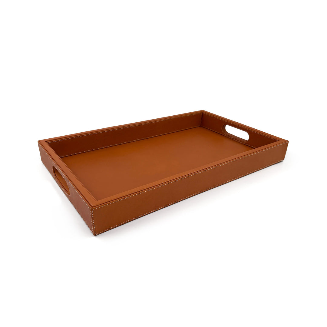 Leather Tray - Brown