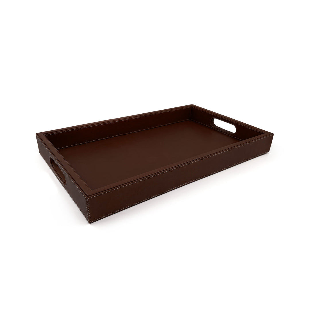 Leather Tray - Dark Brown