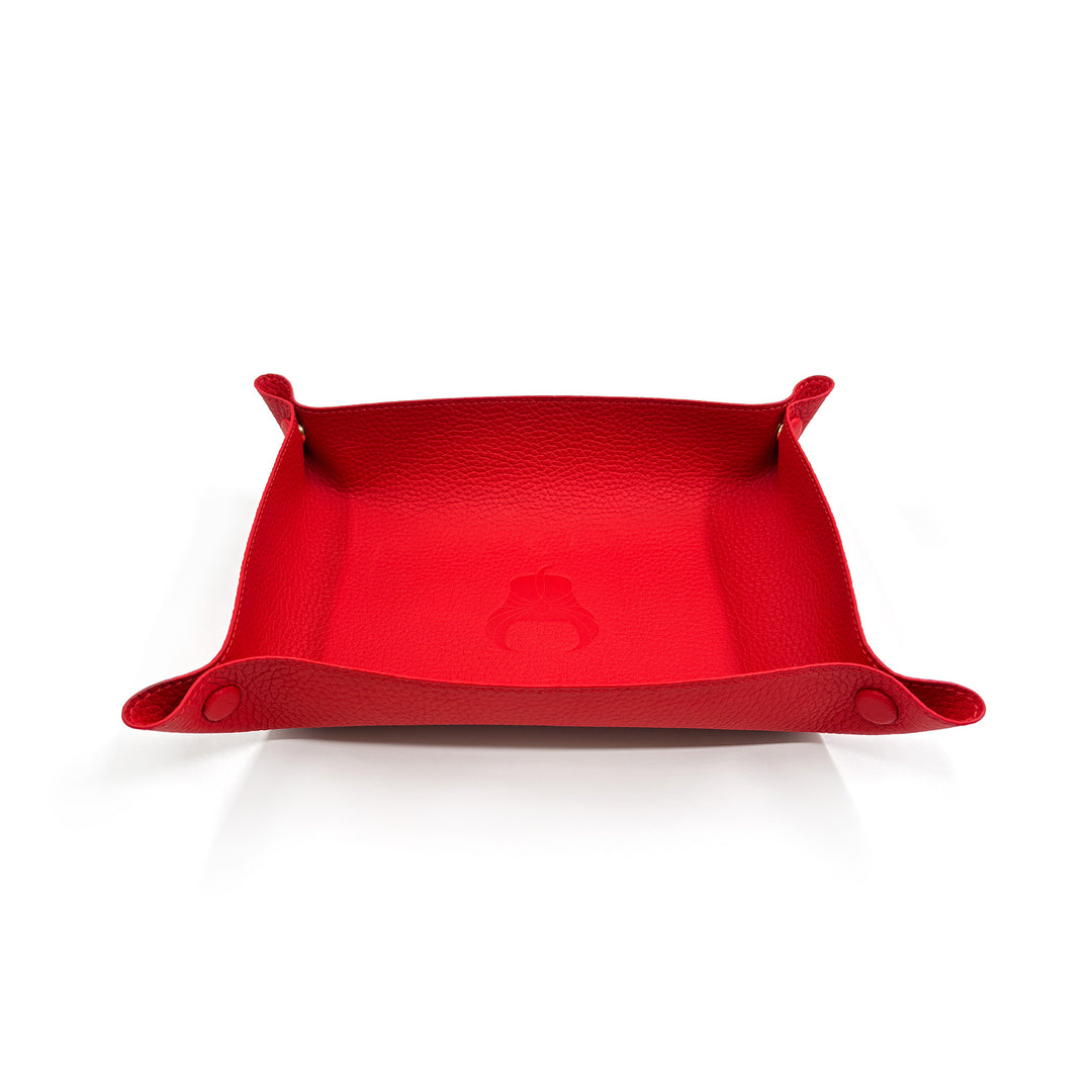 Leather Wallet Tray - Red