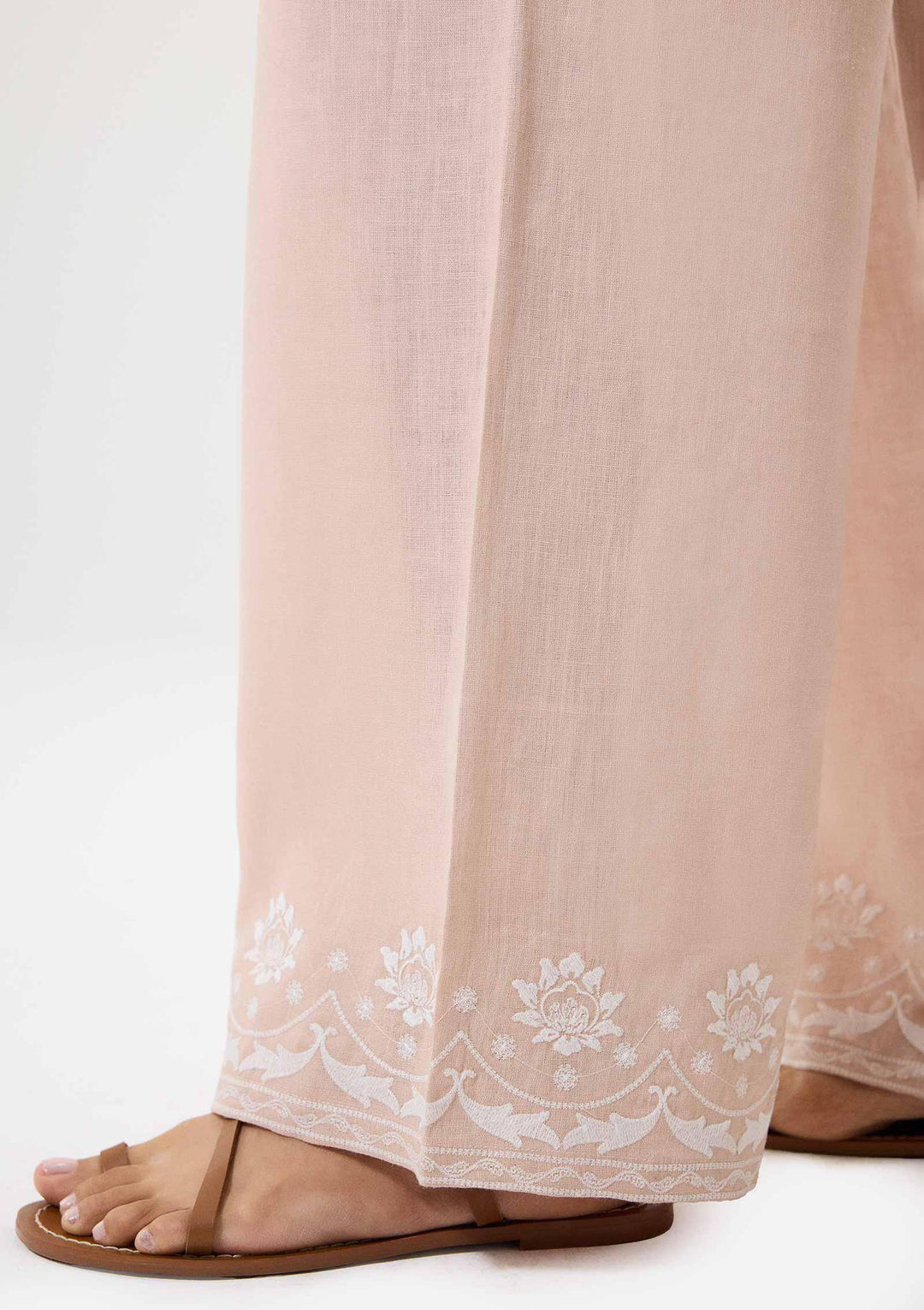 Bloom Nakışlı Pantolon - Pembe