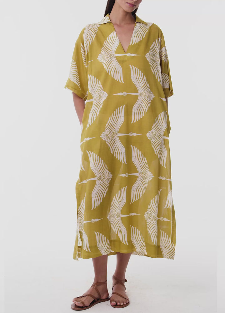 Wings Midi Kaftan - Yeşil