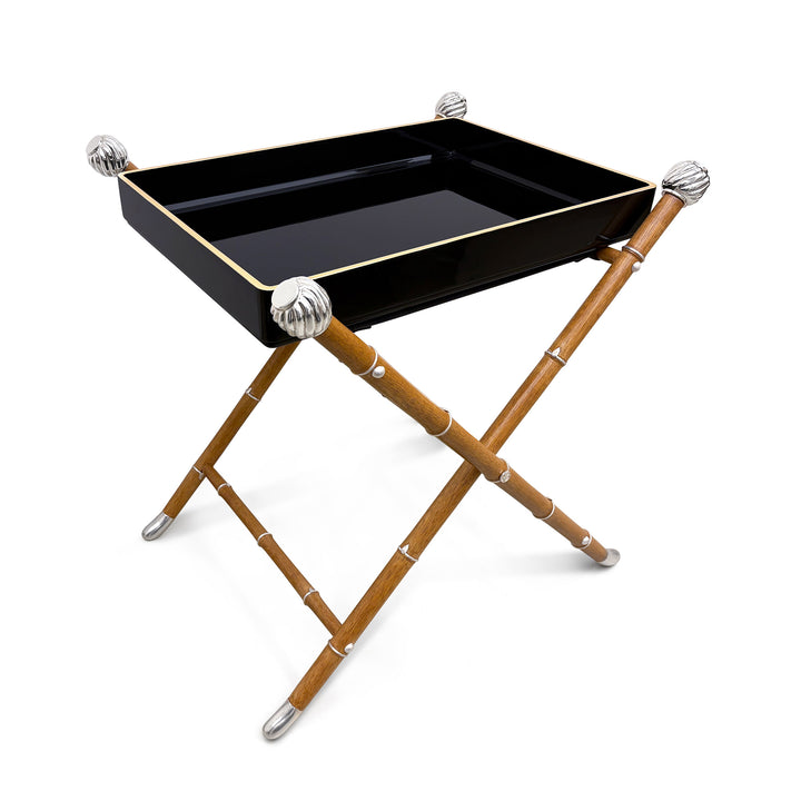 Lacquered Tray Table - Black